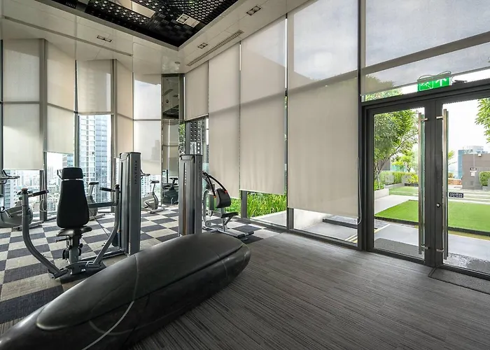 公寓 Luxury Art Downtown Metro Bangkok-kitchen-living 曼谷