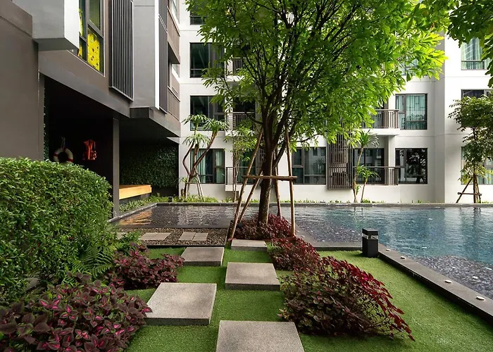 公寓 Luxury Art Downtown Metro Bangkok-kitchen-living